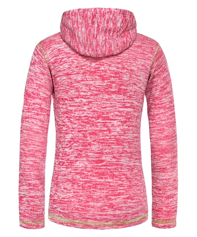 Pull à capuche polaire JAKE Femme pink-lime