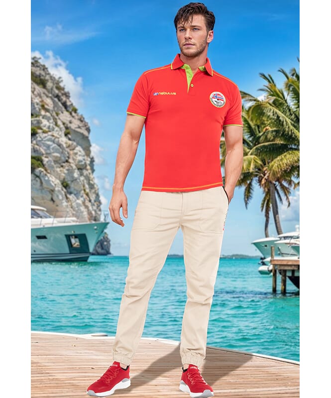 Poloshirt ISLA Heren rot