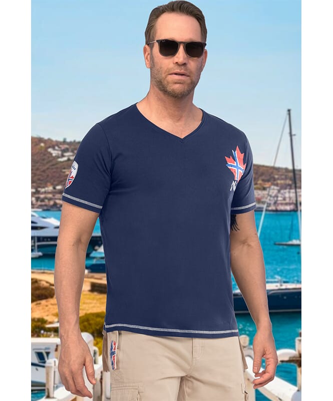 T-Shirt CORVIN Heren navy