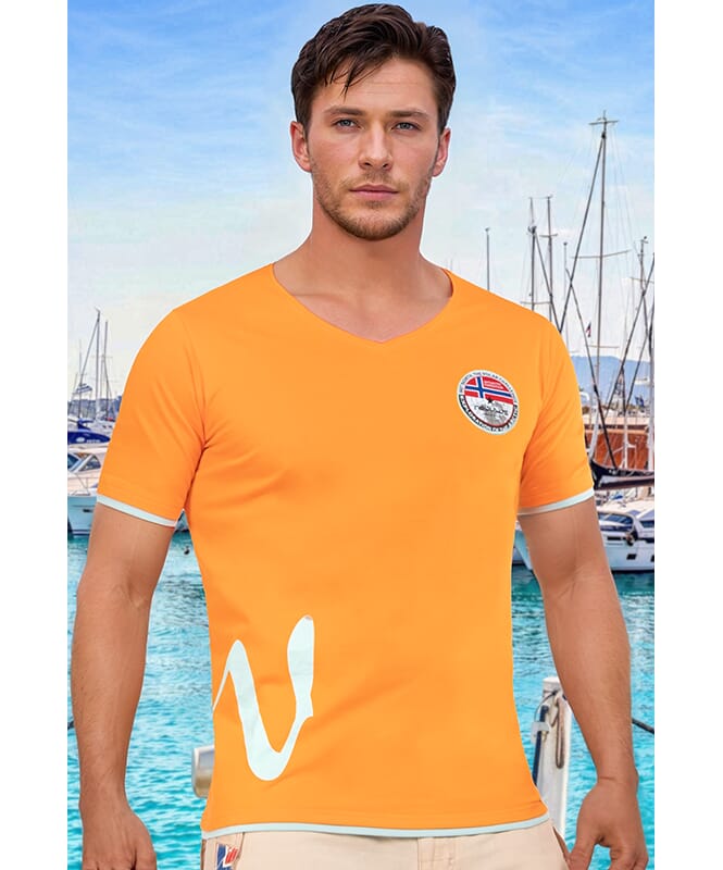 T-Shirt FLORIN Homme orange