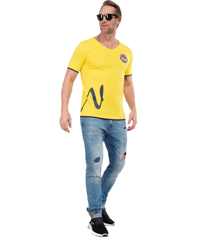 T-Shirt FLORIN Herrer gelb
