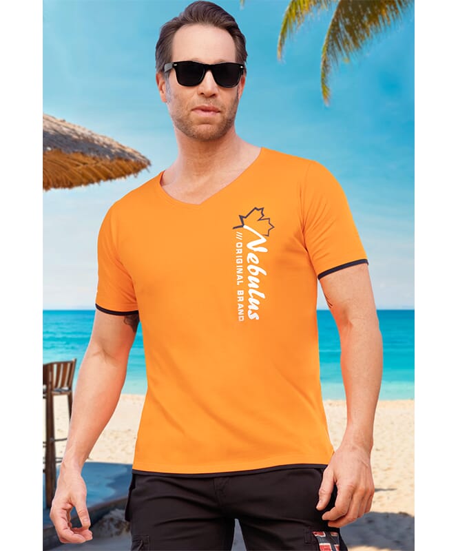 T-Shirt KENO Herr orange
