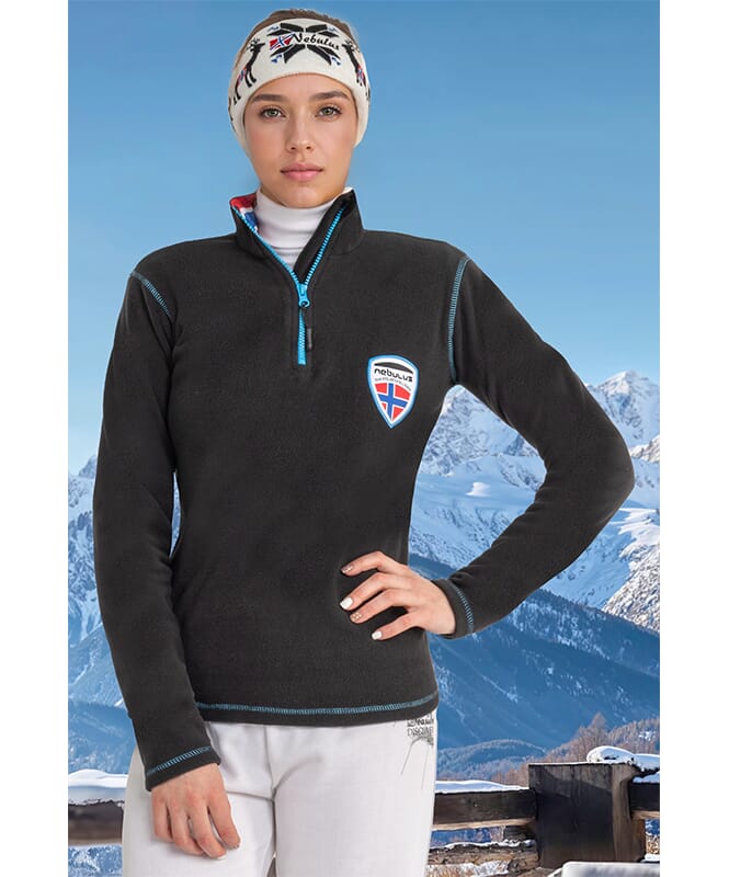 Jersey de forro polar NARDY Mujeres schwarz