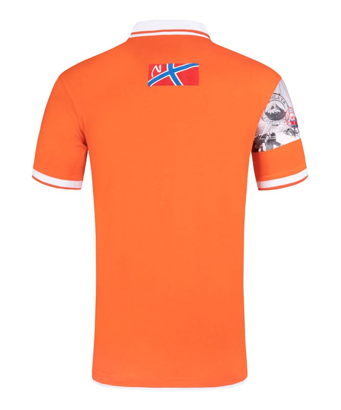 Maglia polo PARAS Uomo orange-weiß