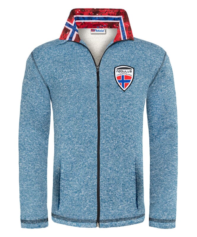 Fleece jacket LAGONDA Men blau meliert