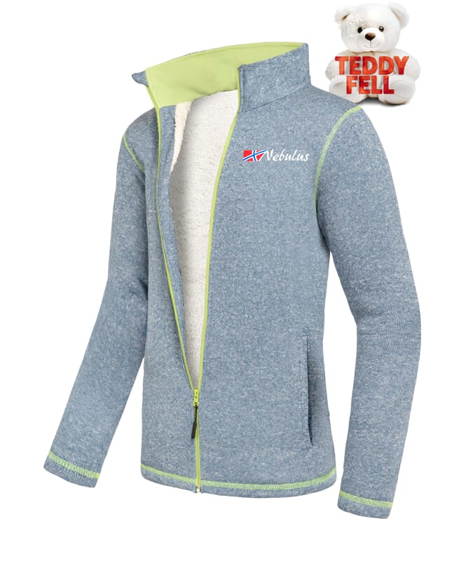 Fleecejacke mit Teddyfell ONEGA Herren hellblau