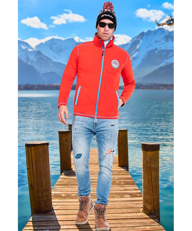 Giacca in softshell PUKA Uomo rot-malibu