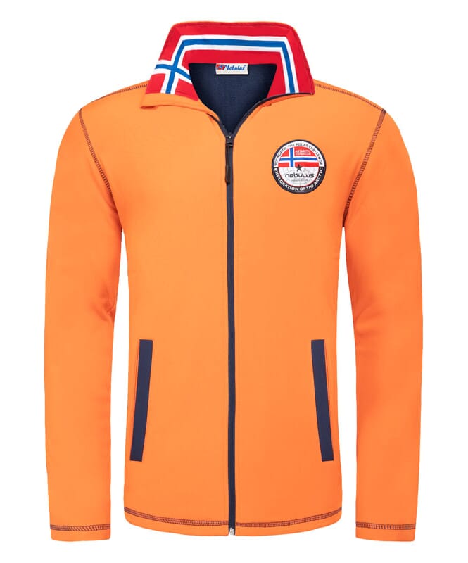 Softshelljacke PUKA Herren orange-navy