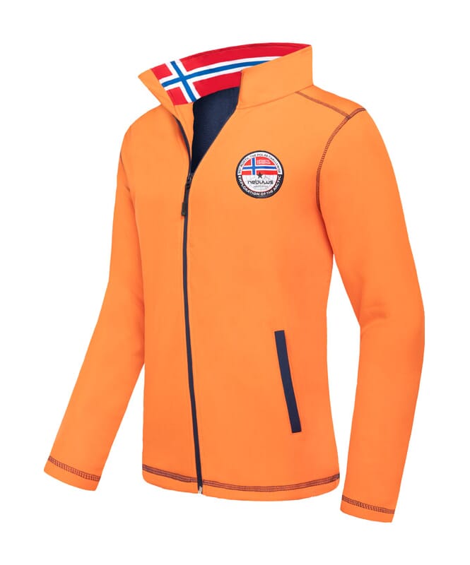 Softshell Jas PUKA Heren orange-navy