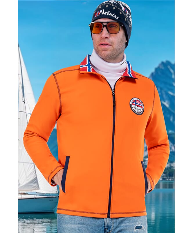 Softshell Jacket PUKA Men orange-navy