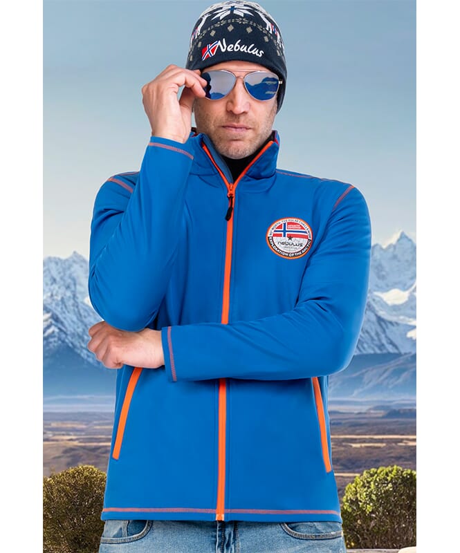 Softshell Jacket PUKA Men kobalt-orange