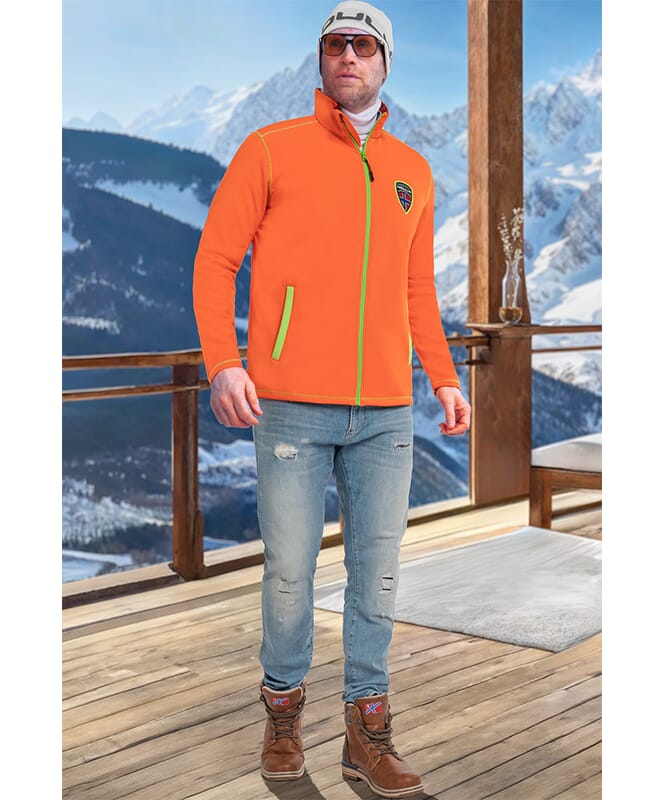 Giacca in softshell MARQUES Uomo orange-lime