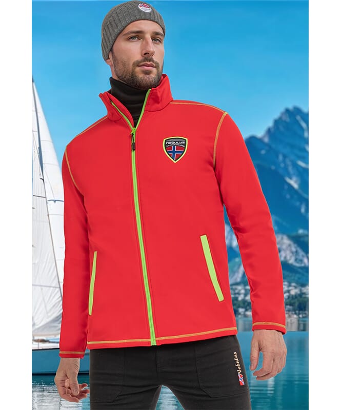 Softshell Jas MARQUES Heren rot-lime