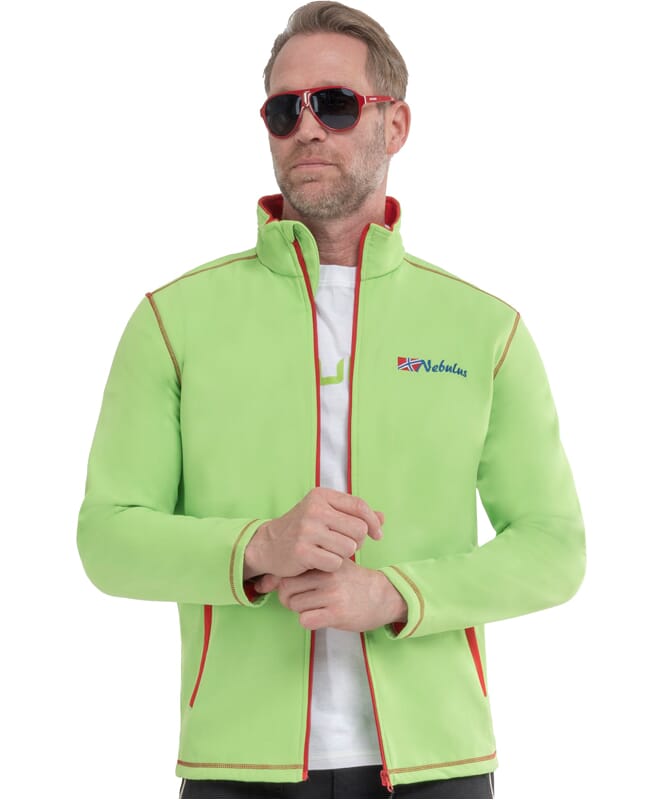 Softshell Jas TROPIC Heren lime-rot