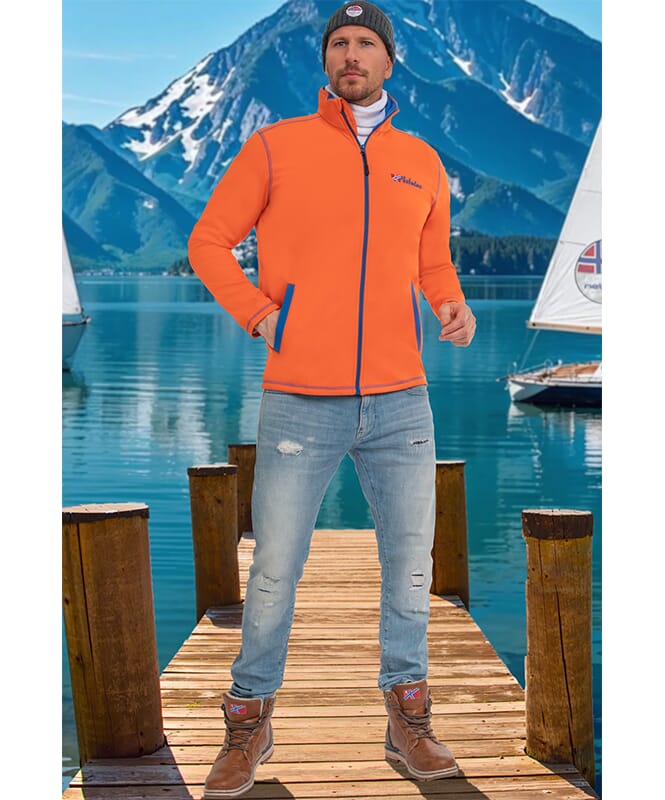 Softshell Jas TROPIC Heren orange-kobalt