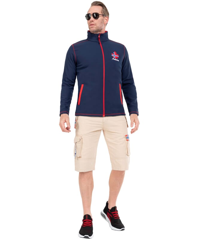 Giacca in softshell EVENT Uomo navy-rot
