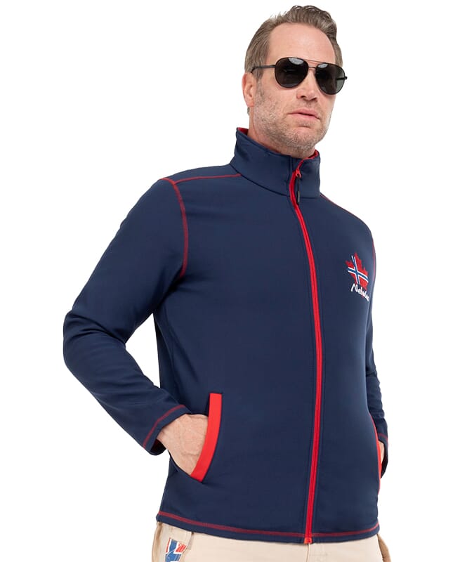 Giacca in softshell EVENT Uomo navy-rot