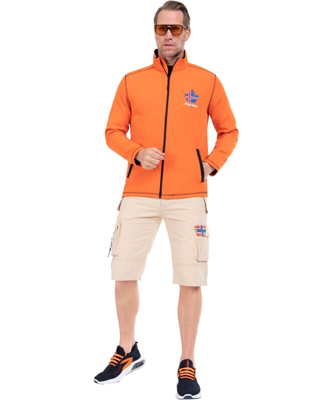 Softshell Jacket EVENT Men orange-schwarz