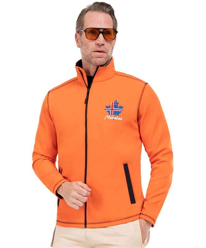 Softshell Jacket EVENT Men orange-schwarz