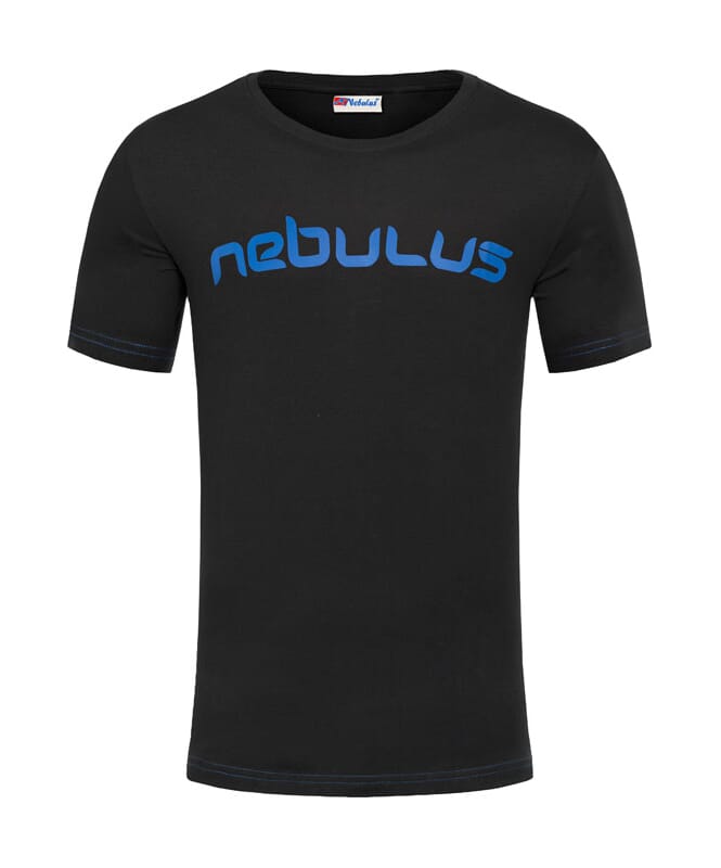 T-Shirt LEOS Herren schwarz-kobalt