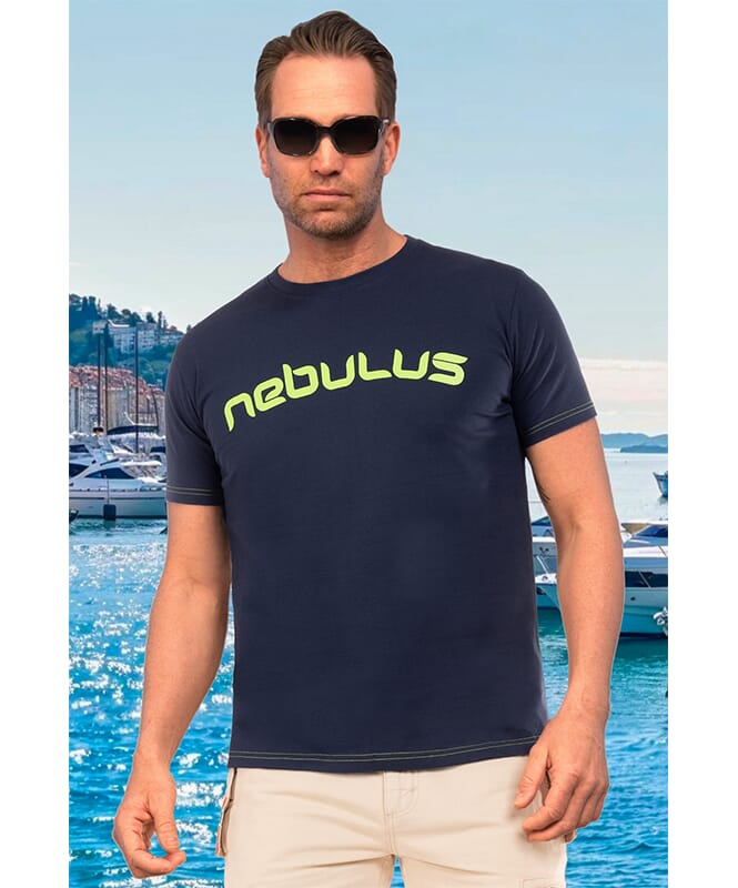 T-Shirt LEOS Homme navy-lime