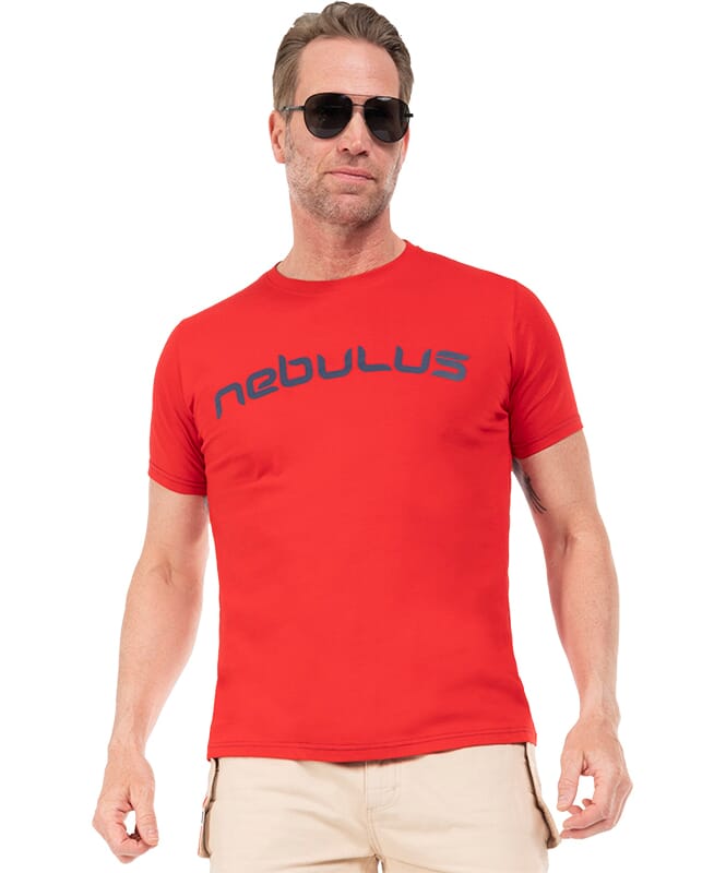 T-Shirt LEOS Homme rot-navy