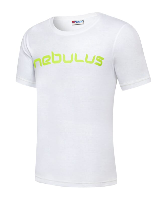 T-Shirt LEOS Homme weiß-lime