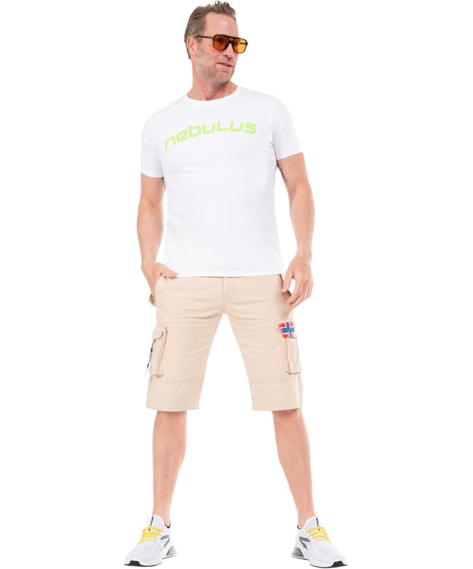 T-Shirt LEOS Uomo weiß-lime