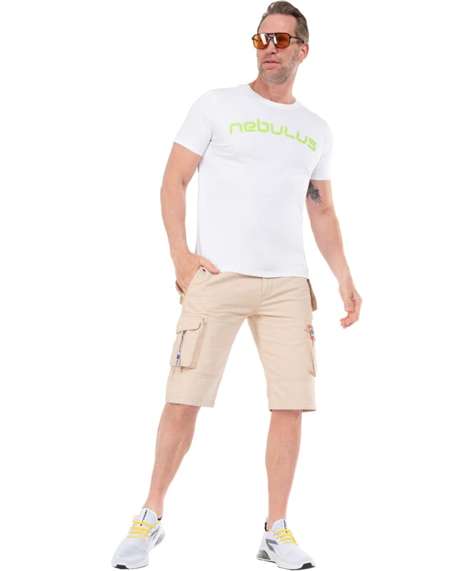 T-Shirt LEOS Uomo weiß-lime