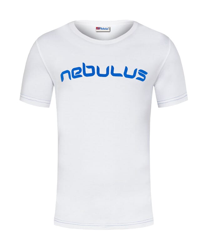 T-Shirt LEOS Homme weiß-kobalt