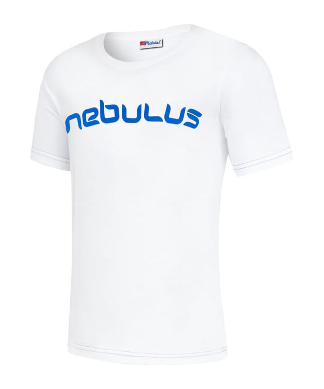 Camiseta LEOS Hombres weiß-kobalt