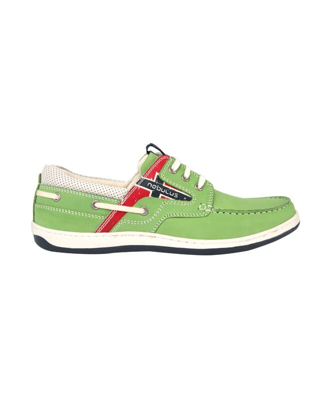 Leather Boat Shoes RIVA lime