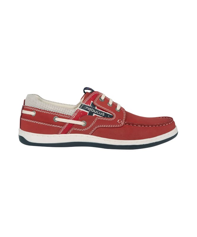 Leather Boat Shoes RIVA rot