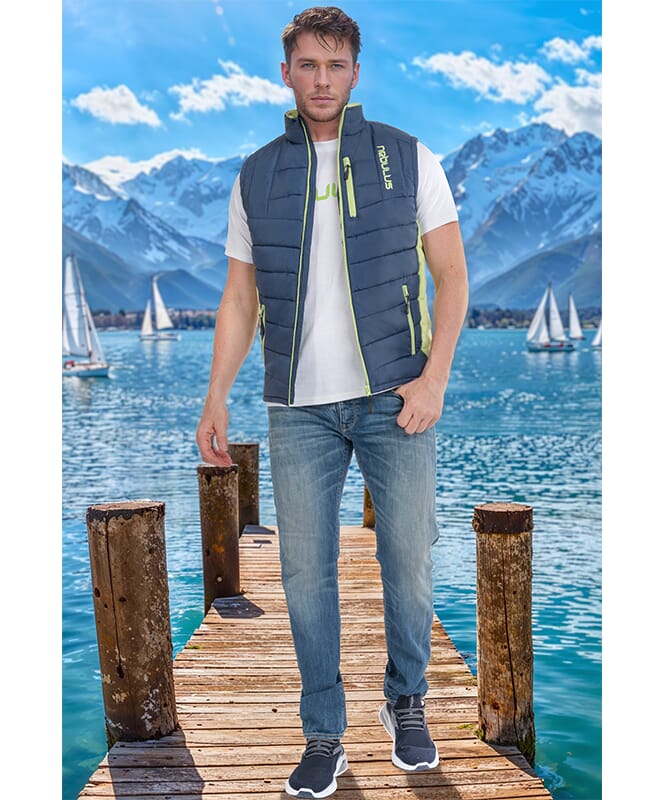Chaleco REVIVAL Hombres navy-lime