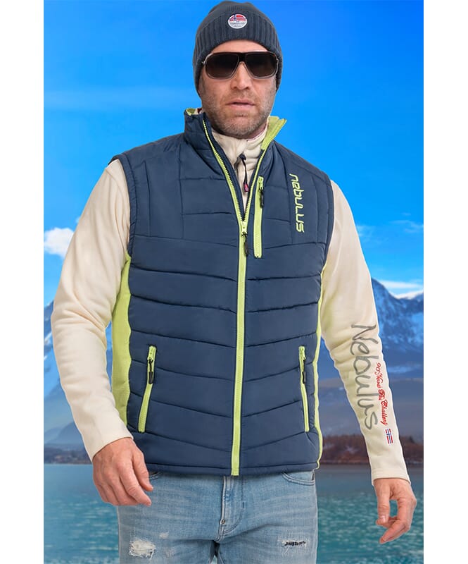 Gilet REVIVAL Homme navy-lime