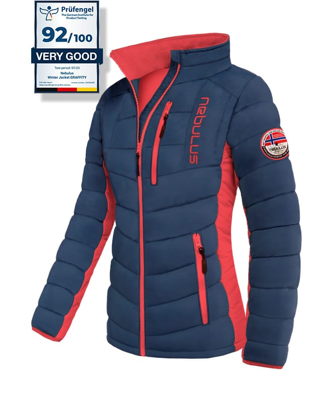 Winter Jacket GRAFFITY Women navy-rot