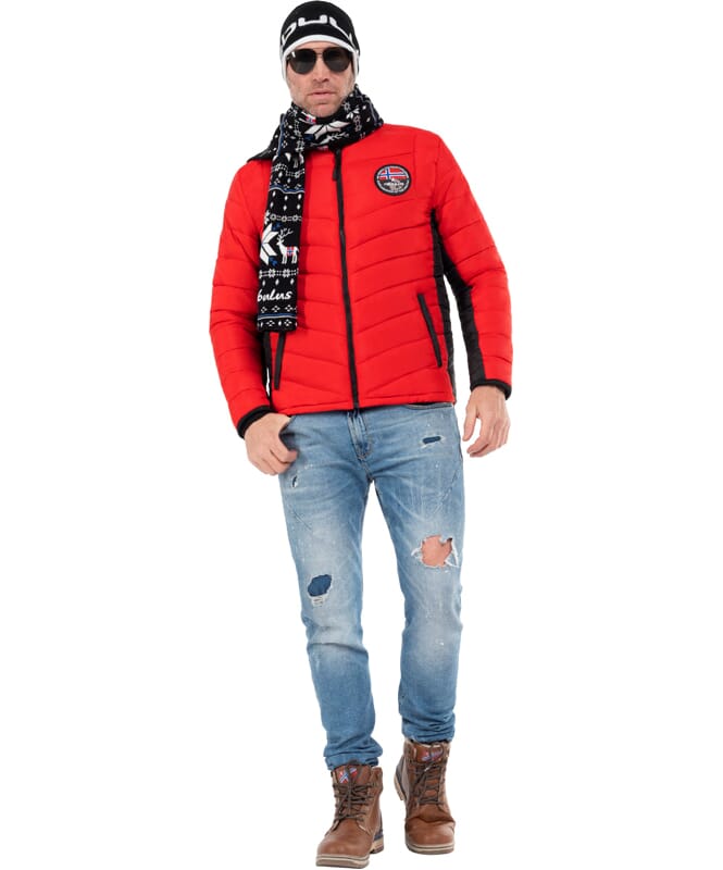 Winter jacket GENIUS Men rot-schwarz
