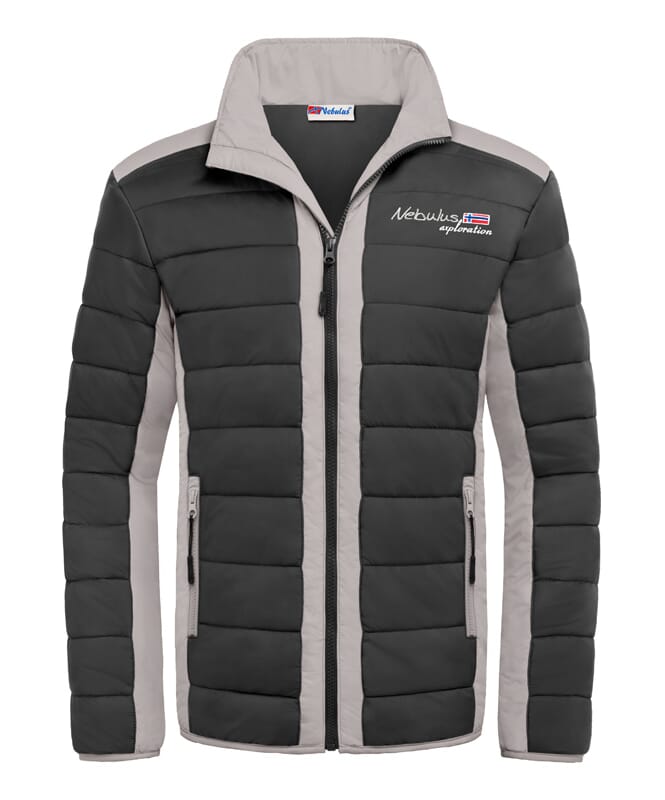 Winter jacket FIGHT Men schwarz-grau