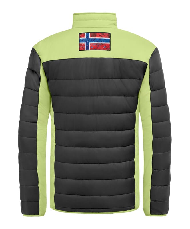 Veste d&#39;hiver FIGHT Homme schwarz-lime