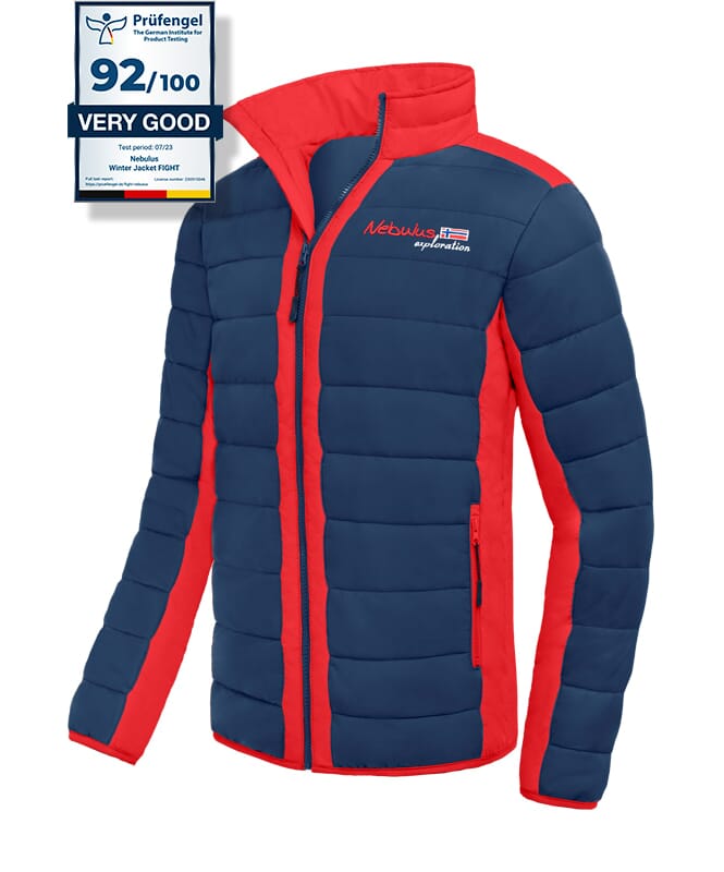 Winter jacket FIGHT Men navy-rot