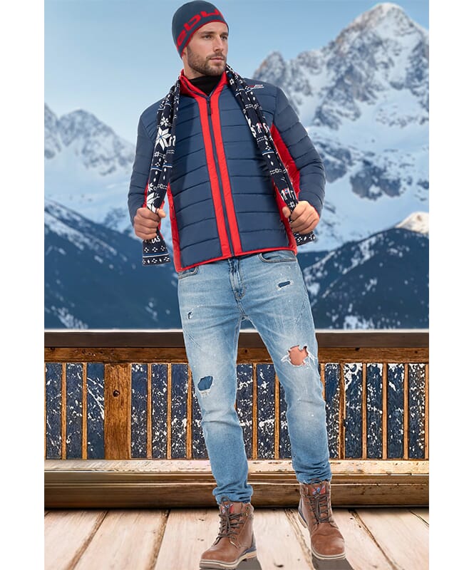 Veste d&#39;hiver FIGHT Homme navy-rot