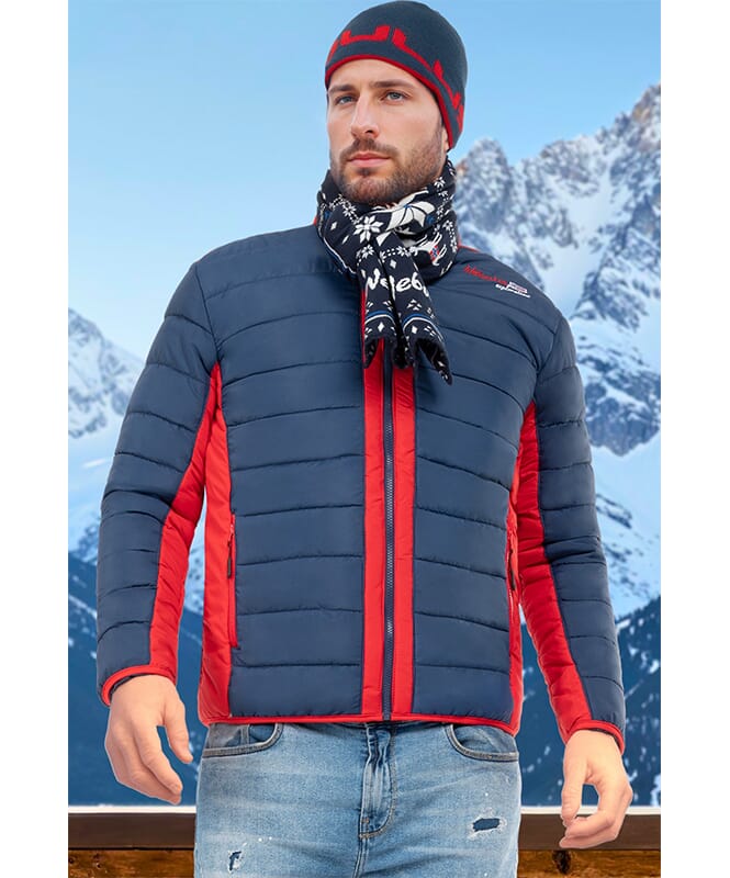 Winter jacket FIGHT Men navy-rot