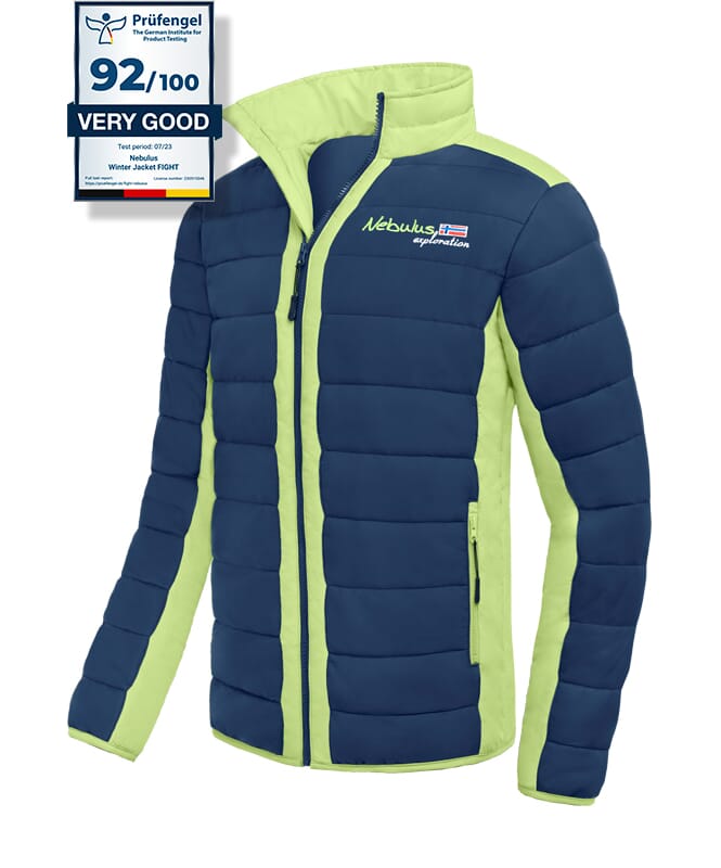Giacca invernale FIGHT Signori navy-lime