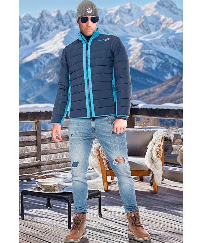 Winterjacke FIGHT Herren navy-malibu