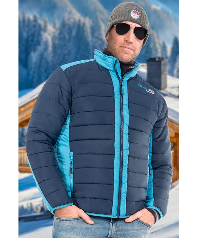 Winterjacke FIGHT Herren navy-malibu