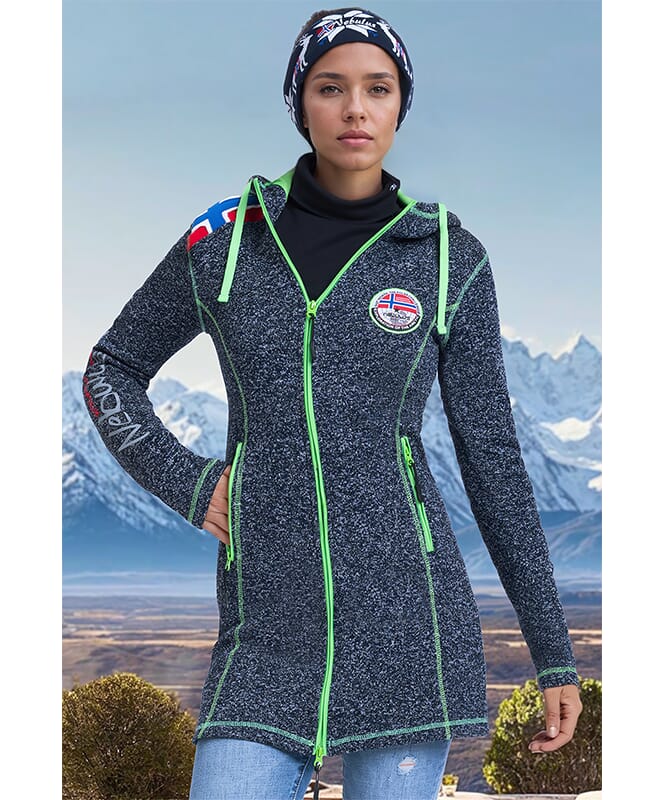 Abrigo de forro polar NORSKINI Mujeres navy meliert