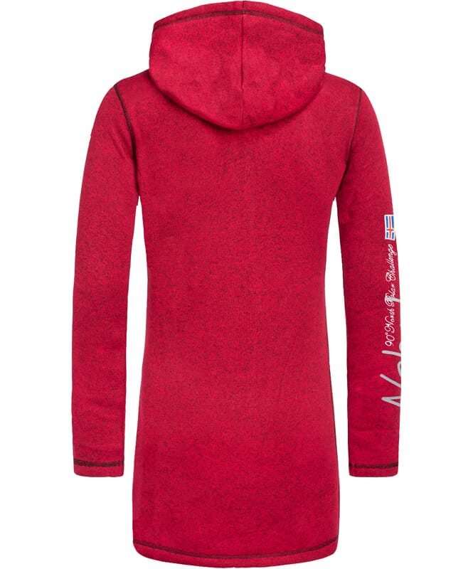 Cappotto in pile NORSKINI Donne rot meliert