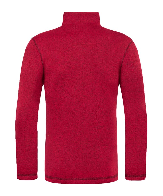 Fleecepullover FLAGSTER Herren rot meliert