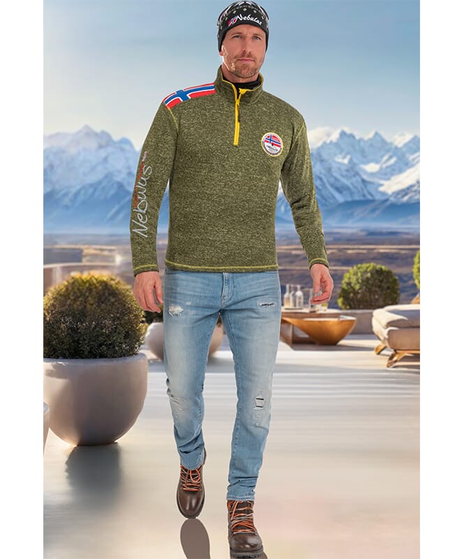 Fleece jumper FLAGSTER Men gap grün melie