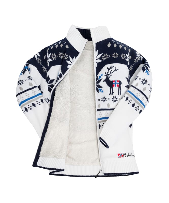 Norwegian jacket with faux fur SVERRE Women offwhite-navy